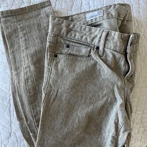 Tan leopard GAP 1969 straight leg jeans